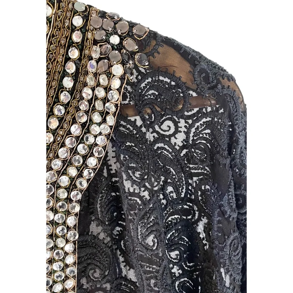 ❤️ NWT! Kareena’s Resort Tunic with Sequins x Rhinestones - Picture 4 of 10